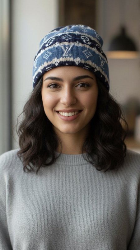 طاقية ماركة Louis Vitton